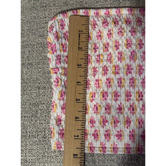 Old Navy Smocked Bandeau Longline Bikini Swim Top Size Small Bottoms Size Large - Picture 13 of 14